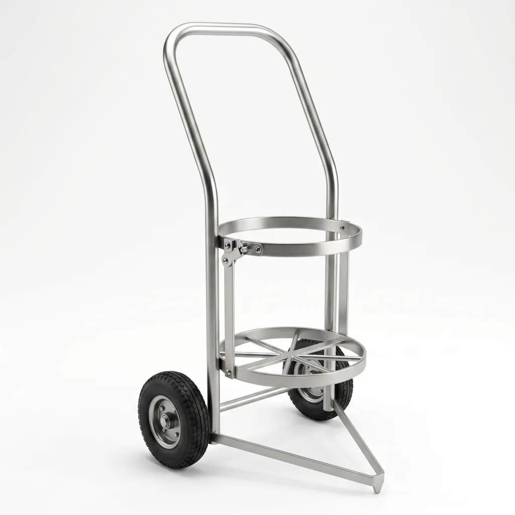 Carrinho com base articulada para aferidores de combustível Carrinho com base articulada para aferidores de combustível
